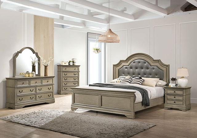 LASTHENIA Cal.King, E.King, Queen Bed - Marjories Furniture (Las Vegas, NV)
