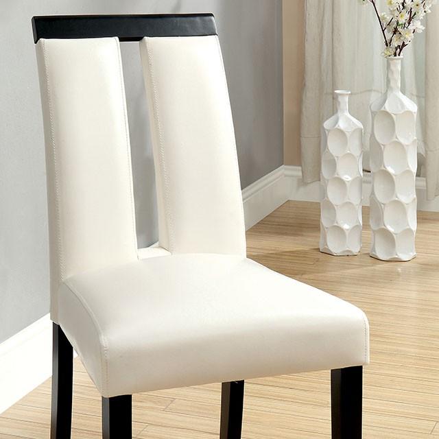 Luminar Black/White Side Chair (2/CTN) - Marjories Furniture (Las Vegas, NV)