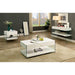 Raya White End Table, White - Marjories Furniture (Las Vegas, NV)