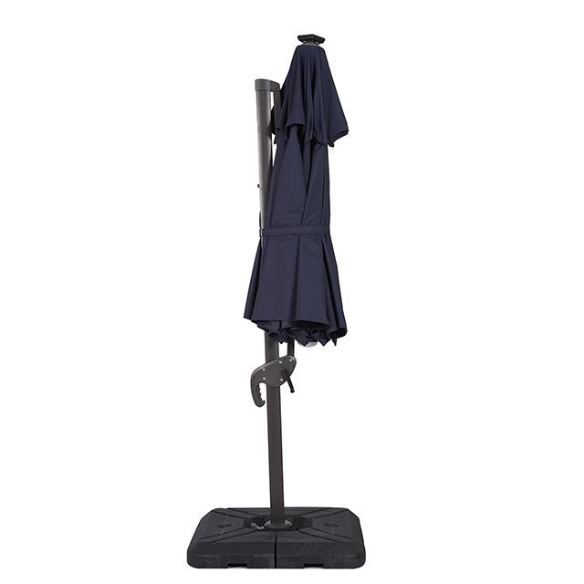 Nuti 10 Ft Round Umbrella w/ LED Light + 37" Large Base - Marjories Furniture (Las Vegas, NV)