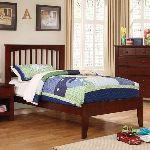 Pine Brook Cherry & White Full Bed - Marjories Furniture (Las Vegas, NV)