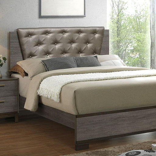 MANVEL Two-Tone Antique Gray Queen Bed - Marjories Furniture (Las Vegas, NV)