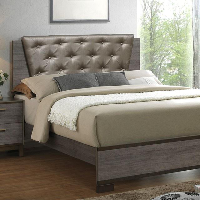 MANVEL Two-Tone Antique Gray Queen Bed - Marjories Furniture (Las Vegas, NV)