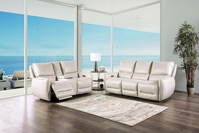 PHINEAS Power Sofa, Beige - Marjories Furniture (Las Vegas, NV)