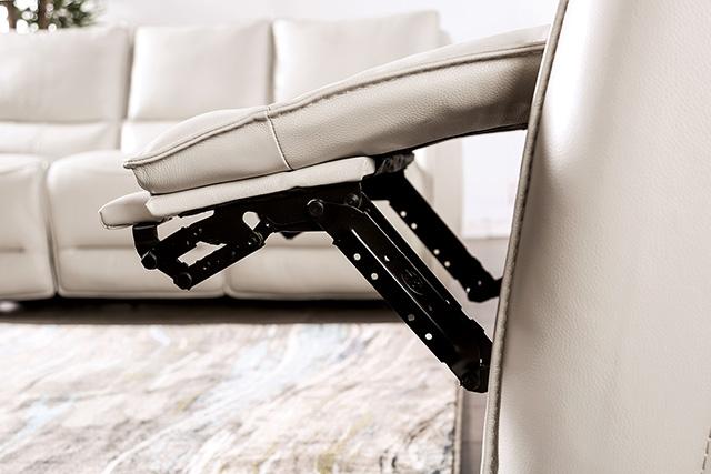 PHINEAS Power Recliner, Beige - Marjories Furniture (Las Vegas, NV)