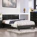 Evans E.King & Cal.King Bed Espressso, White, & Camel - Marjories Furniture (Las Vegas, NV)