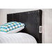 Evans E.King & Cal.King Bed Espressso, White, & Camel - Marjories Furniture (Las Vegas, NV)