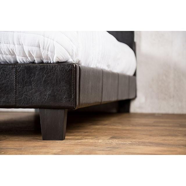 Evans Bed Espresso & Pink - Marjories Furniture (Las Vegas, NV)