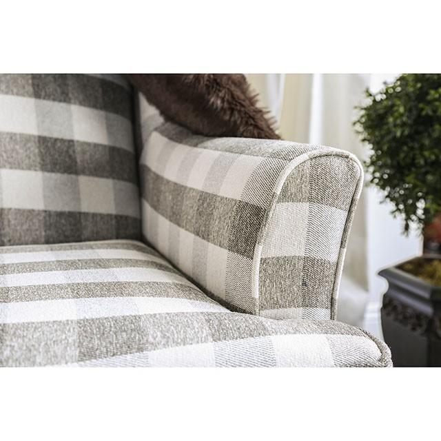 Christine Light Gray Chair - Marjories Furniture (Las Vegas, NV)