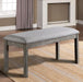 LAQUILA Bench, Gray - Marjories Furniture (Las Vegas, NV)
