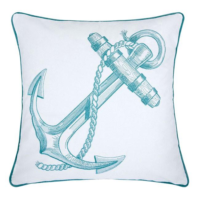 Lorrie Teal 20" X 20" Pillow, Teal - Marjories Furniture (Las Vegas, NV)