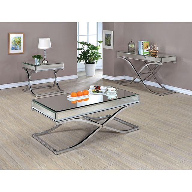 SUNDANCE Chrome End Table, Chrome - Marjories Furniture (Las Vegas, NV)