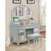 TRACY Silver Vanity w/ Stool - Marjories Furniture (Las Vegas, NV)
