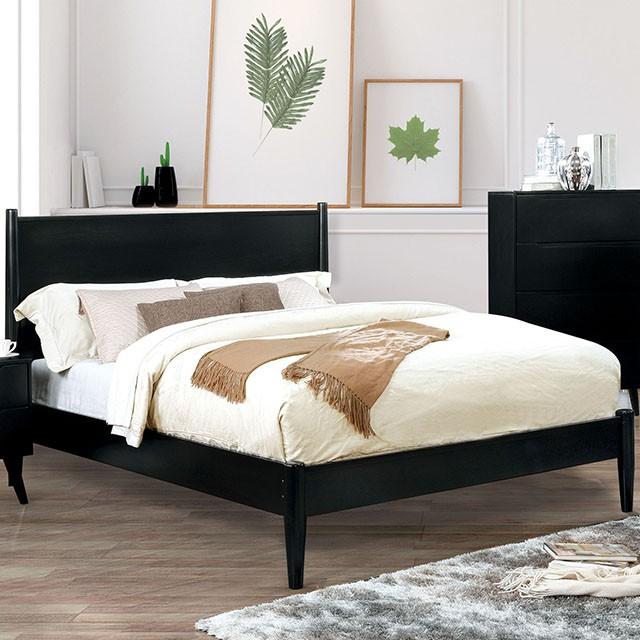LENNART II Black & White Cal.King, E.King, Full, Queen, Twin Bed - Marjories Furniture (Las Vegas, NV)
