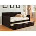 SAHARA Espresso Daybed w/ Twin Trundle, Espresso - Marjories Furniture (Las Vegas, NV)