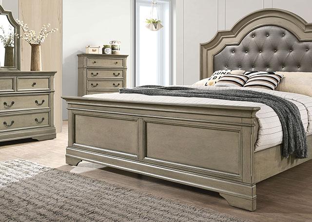 LASTHENIA Cal.King, E.King, Queen Bed - Marjories Furniture (Las Vegas, NV)