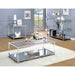 Ludvig Chrome/Clear Coffee Table - Marjories Furniture (Las Vegas, NV)