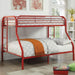 Opal Red Twin/Full Bunk Bed - Marjories Furniture (Las Vegas, NV)
