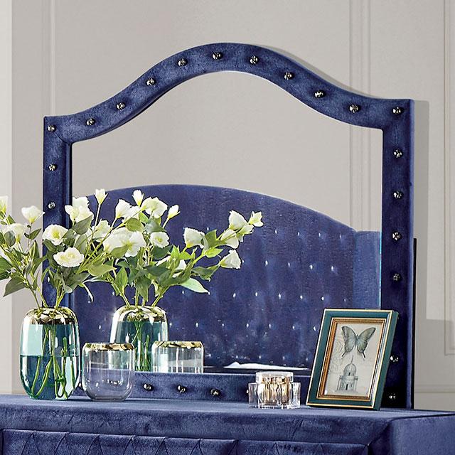 Alzire Black & Blue Mirror - Marjories Furniture (Las Vegas, NV)