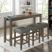 Caerleon 3 & 4 Piece Counter Ht. Set Gray & Blue - Marjories Furniture (Las Vegas, NV)