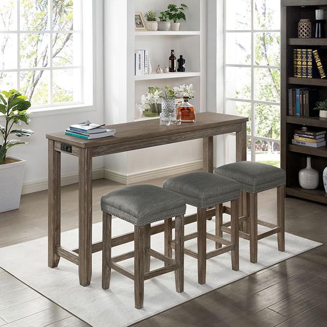 Caerleon 3 & 4 Piece Counter Ht. Set Gray & Blue - Marjories Furniture (Las Vegas, NV)