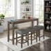 Caerleon 3 & 4 Piece Counter Ht. Set Gray & Blue - Marjories Furniture (Las Vegas, NV)