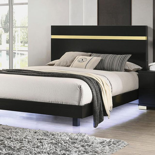 Lillestrom Bed Black - Marjories Furniture (Las Vegas, NV)
