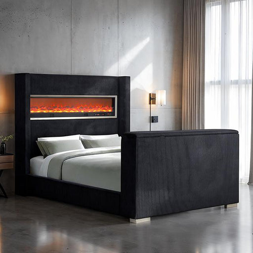 Sumter Bed Black & Grey - Marjories Furniture (Las Vegas, NV)