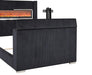 Sumter Bed Black & Grey - Marjories Furniture (Las Vegas, NV)