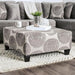 Bonaventura Gray/Pattern Ottoman - Marjories Furniture (Las Vegas, NV)