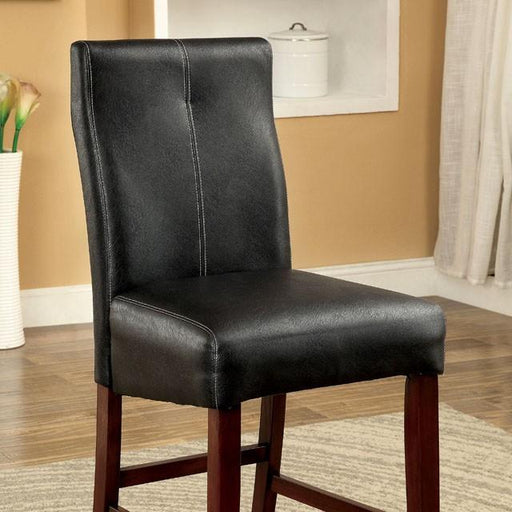 BONNEVILLE II Brown Cherry/Black Counter Ht. Chair (2/CTN) - Marjories Furniture (Las Vegas, NV)