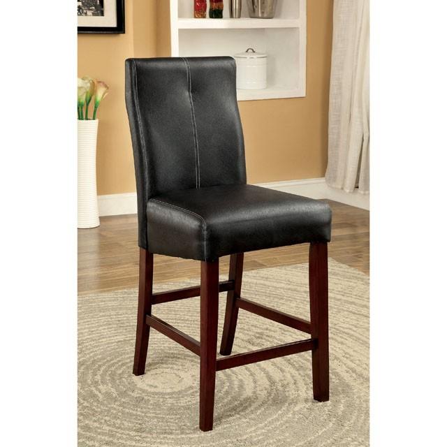 BONNEVILLE II Brown Cherry/Black Counter Ht. Chair (2/CTN) - Marjories Furniture (Las Vegas, NV)