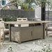 Bordeaux Dining Table w/ Fire Pit & Cooler - Marjories Furniture (Las Vegas, NV)