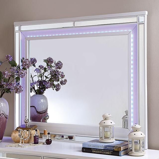 BRACHIUM Mirror, White - Marjories Furniture (Las Vegas, NV)