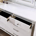 Brachium Bed White & Silver - Marjories Furniture (Las Vegas, NV)