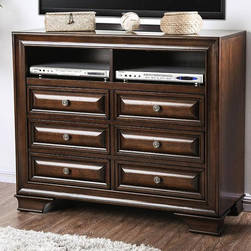 Brandt Brown Cherry Media Chest - Marjories Furniture (Las Vegas, NV)