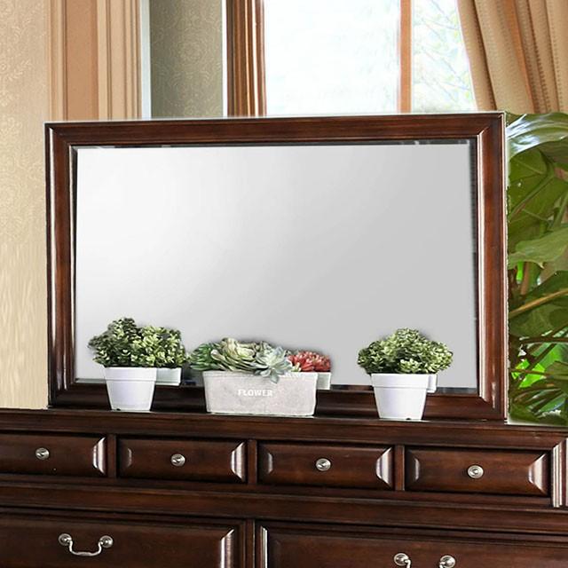 Brandt Brown Cherry Mirror - Marjories Furniture (Las Vegas, NV)