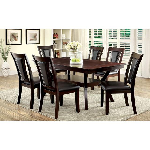 BRENT Dark Cherry/Espresso Side Chair (2/CTN) - Marjories Furniture (Las Vegas, NV)