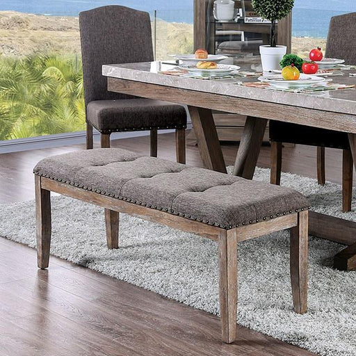 Bridgen Natural/Brown Bench - Marjories Furniture (Las Vegas, NV)