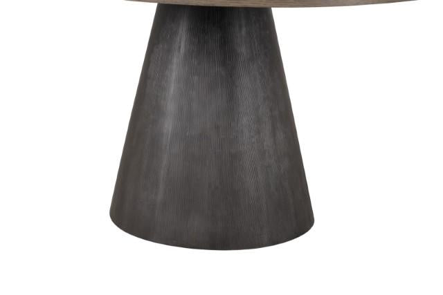 Broager 5 Pc Dining Table Set (Light Gray Swivel Chairs) - Marjories Furniture (Las Vegas, NV)