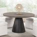 Broager 5 Pc Dining Table Set (Light Gray Caster Chairs) - Marjories Furniture (Las Vegas, NV)