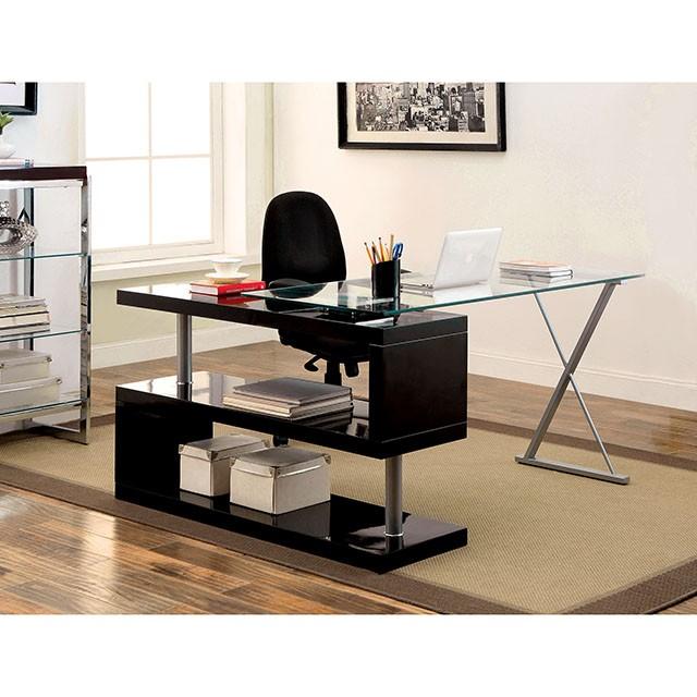 BRONWEN Black Desk - Marjories Furniture (Las Vegas, NV)