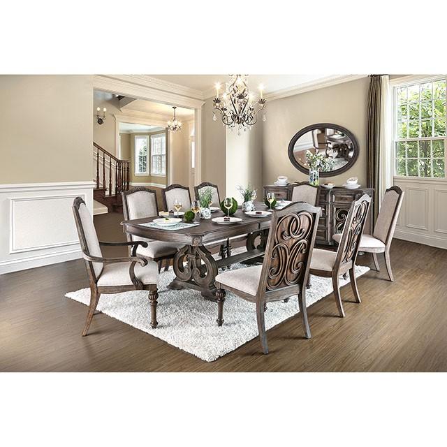 ARCADIA Rustic Natural Tone/ Ivory Side Chair (2/CTN) - Marjories Furniture (Las Vegas, NV)