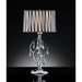 Arya Black/Chrome Table Lamp, Hanging Crystal - Marjories Furniture (Las Vegas, NV)