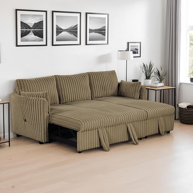 Denholme Sectional w/ Pull Out - Marjories Furniture (Las Vegas, NV)