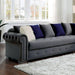 WILMINGTON Sectional, Gray - Marjories Furniture (Las Vegas, NV)