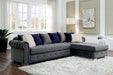 WILMINGTON Sectional, Gray - Marjories Furniture (Las Vegas, NV)