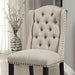Wingback Chair, Beige (2/CTN) - Marjories Furniture (Las Vegas, NV)