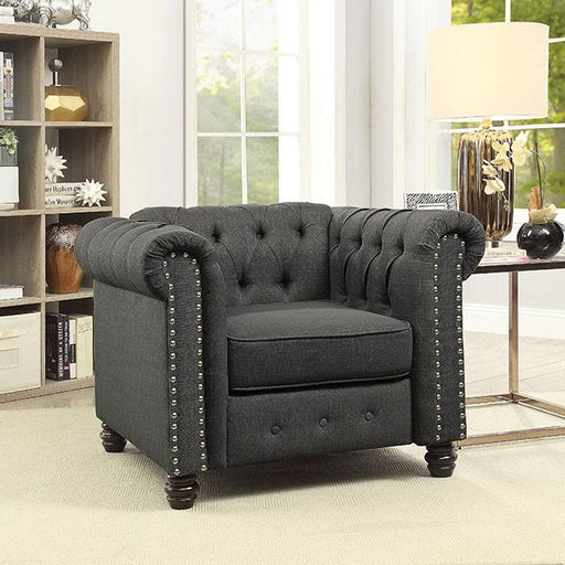 Winifred Gray Chair - Marjories Furniture (Las Vegas, NV)