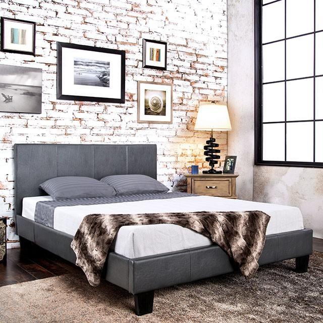 Winn Park Bed Espresso, Velvet, & White - Marjories Furniture (Las Vegas, NV)
